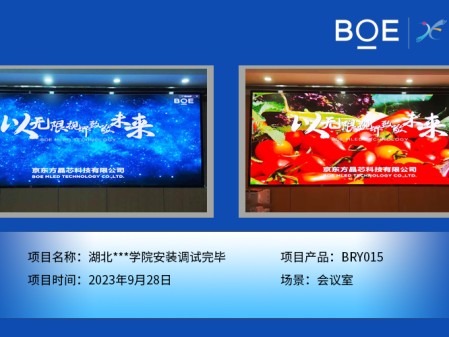 潛江湖北**學院會議室BRY015安裝調試完畢（1）